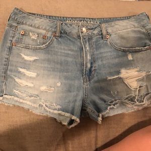 American Eagle size 12 denim shorts light wash